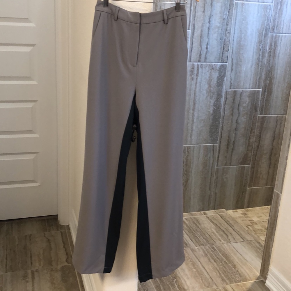 NWT 4TH & RECKLESS Amur Two-tone Trousers In Grey And Black Mix